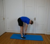 Gymnastik Übung Curl